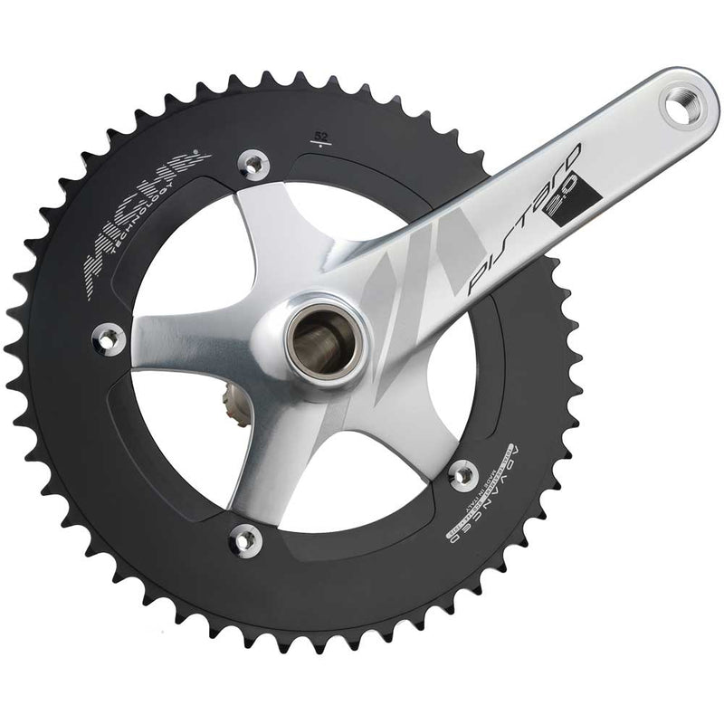 Miche Pistard 2.0 Crankset, Silver, 170mm 49T