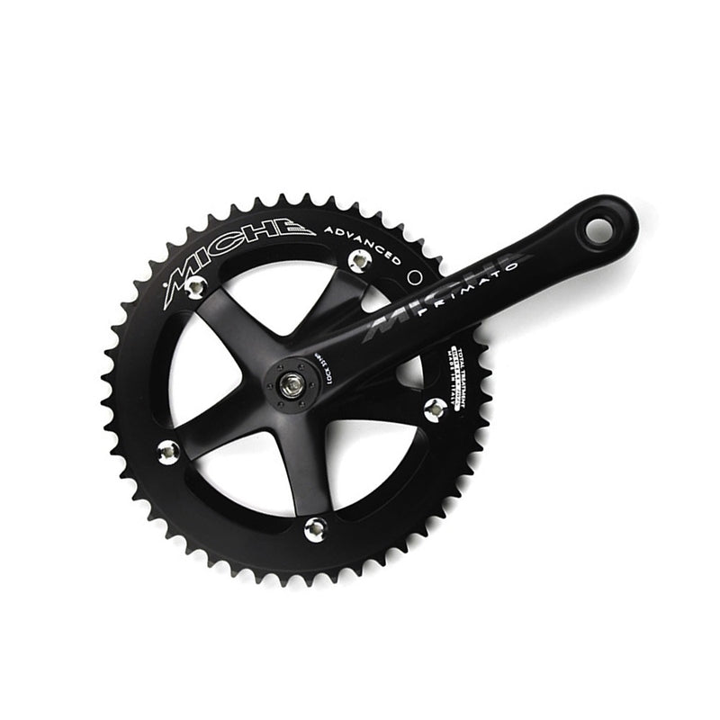 Miche Men's Primato Advanced Track Chainset, Black, 165mm/48T