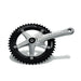 Miche Men's Primato Advanced Track Chainset, Black, 165mm/48T