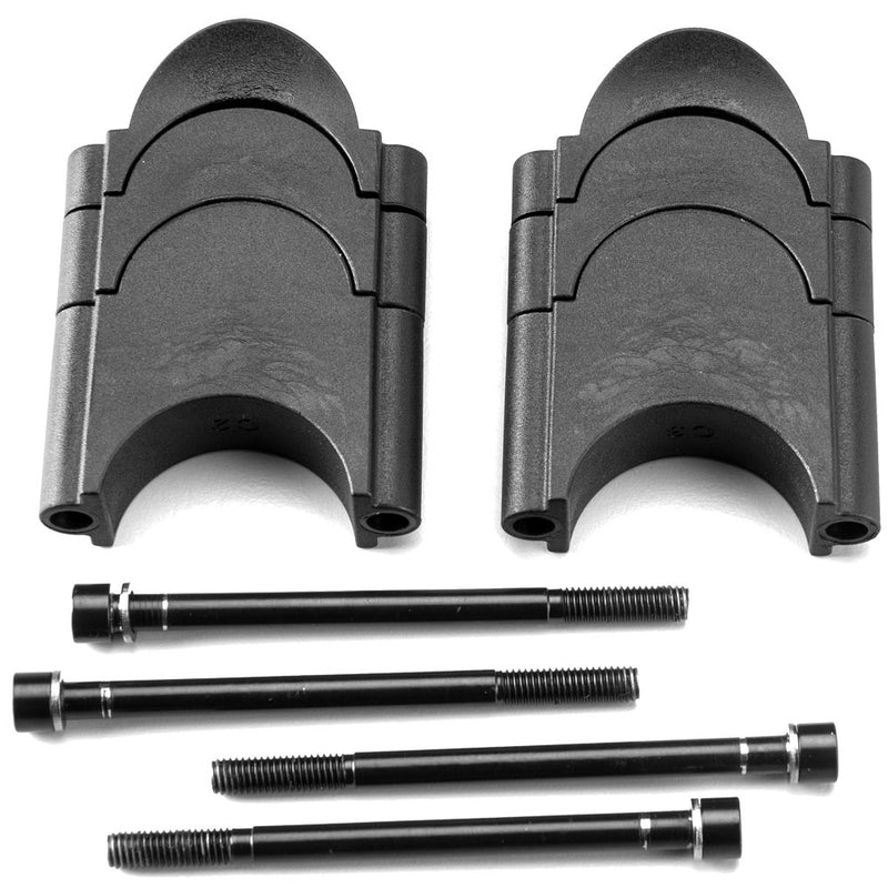 DEDA-ELEMENTI Dedaelementi Parabolica/ Fastblack2 Riser Spacers spessore poggiagomiti Unisex Adulto, Nero, Taglia Unica