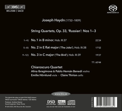 Joseph Haydn: Op. 33, 1-3