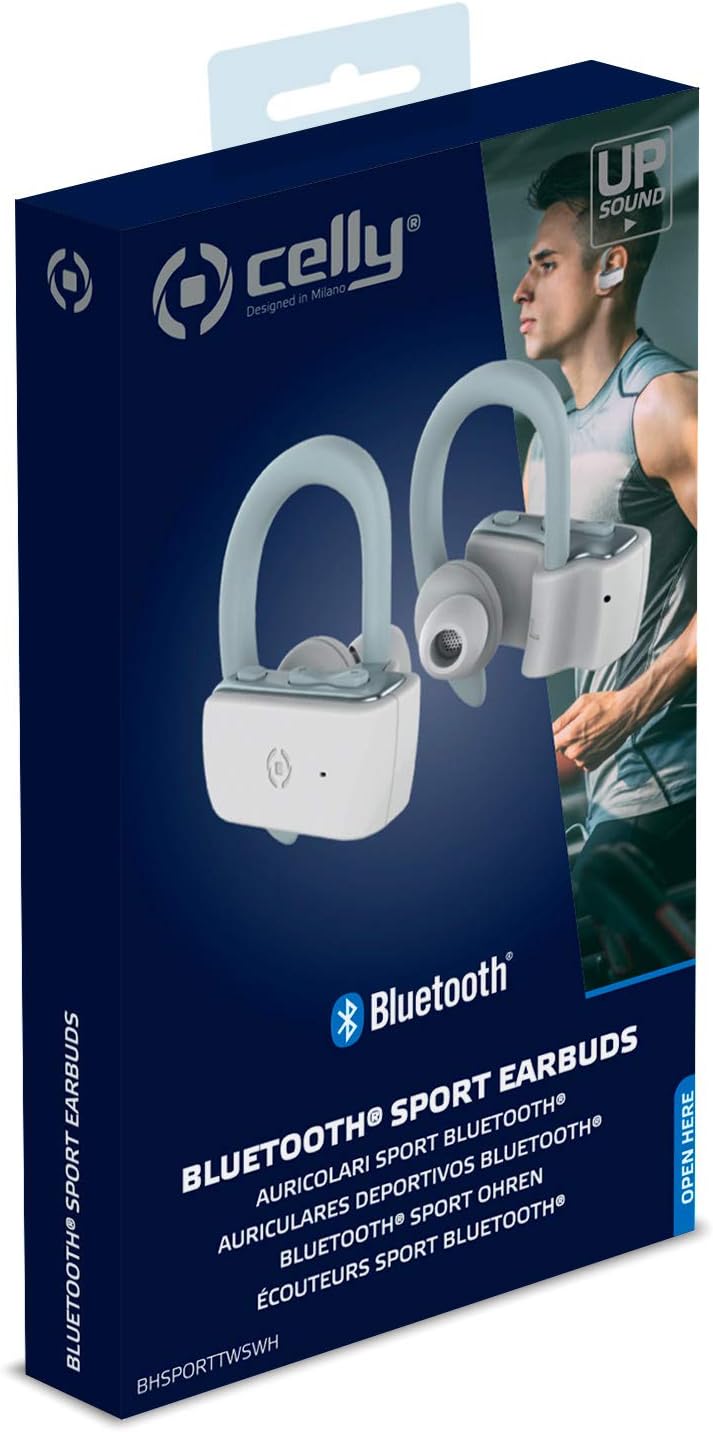 Celly BHSPORTTWS True Wireless Earphones - White