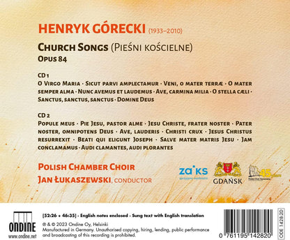 Górecki: Church Songs, Op. 84