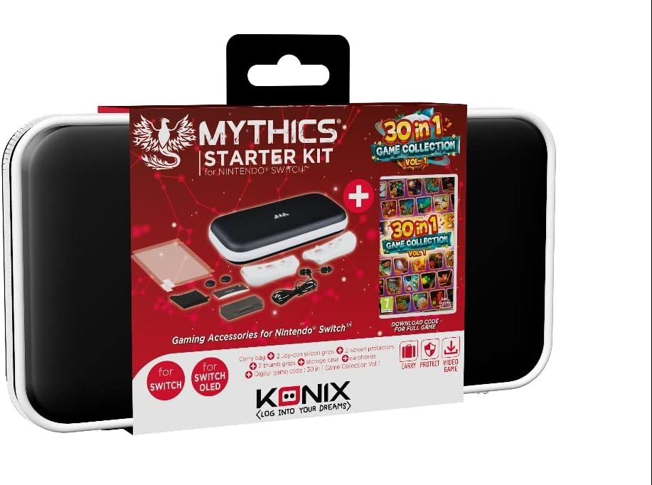 KONIX Bundle Kit Switch + Jeu 30in1 Game Collection Vol.1 - Mythics