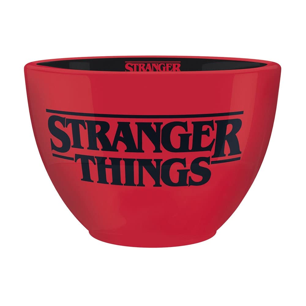 Pyramid International Stranger Things Mug (Logo Design) Large Ceramic Huggy Mug in Presentation Gift Box - Official Merchandise, Red, Black