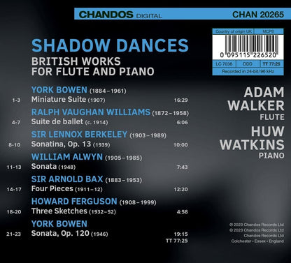 Shadow Dances: British Works for Flute