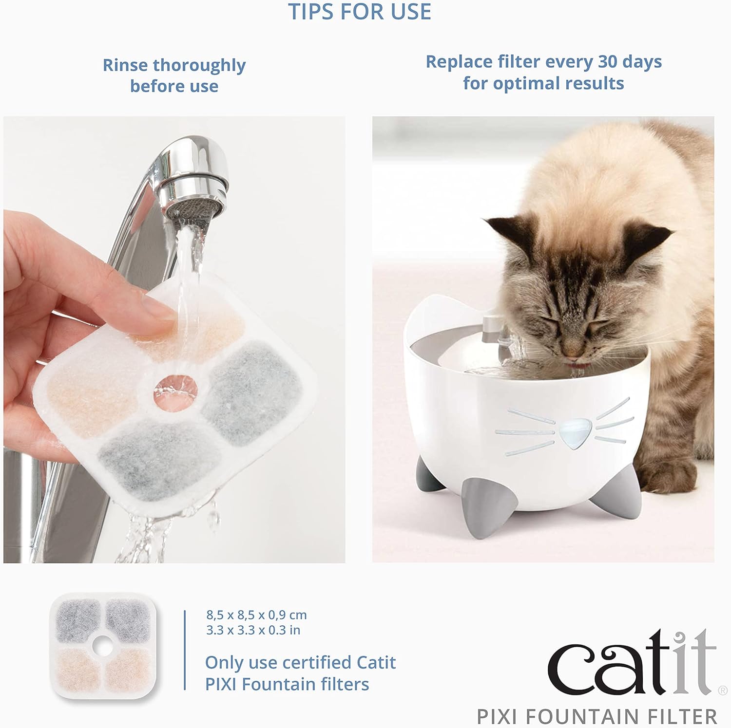 Catit - Coal Filter For Pixi 2.5L 6Pcs - (785.0487)