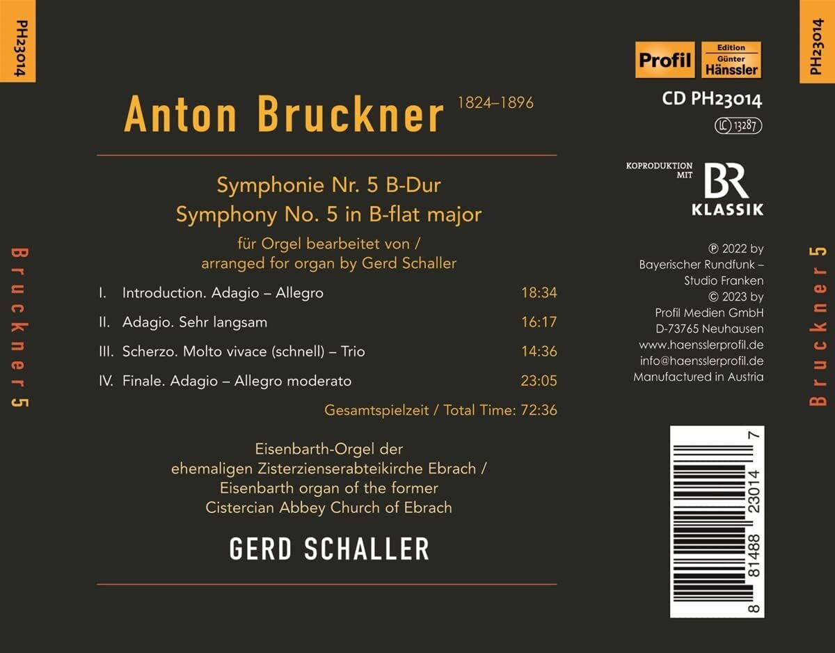Bruckner 5 for Organ