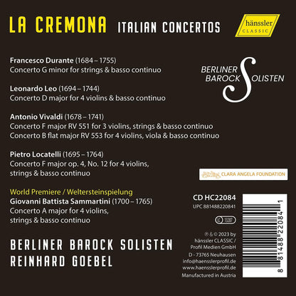 La Cremona: Concerti Per 3 & 4 Violini