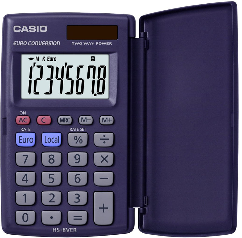 HS-8VER Pocket and desktop calculator, Blue