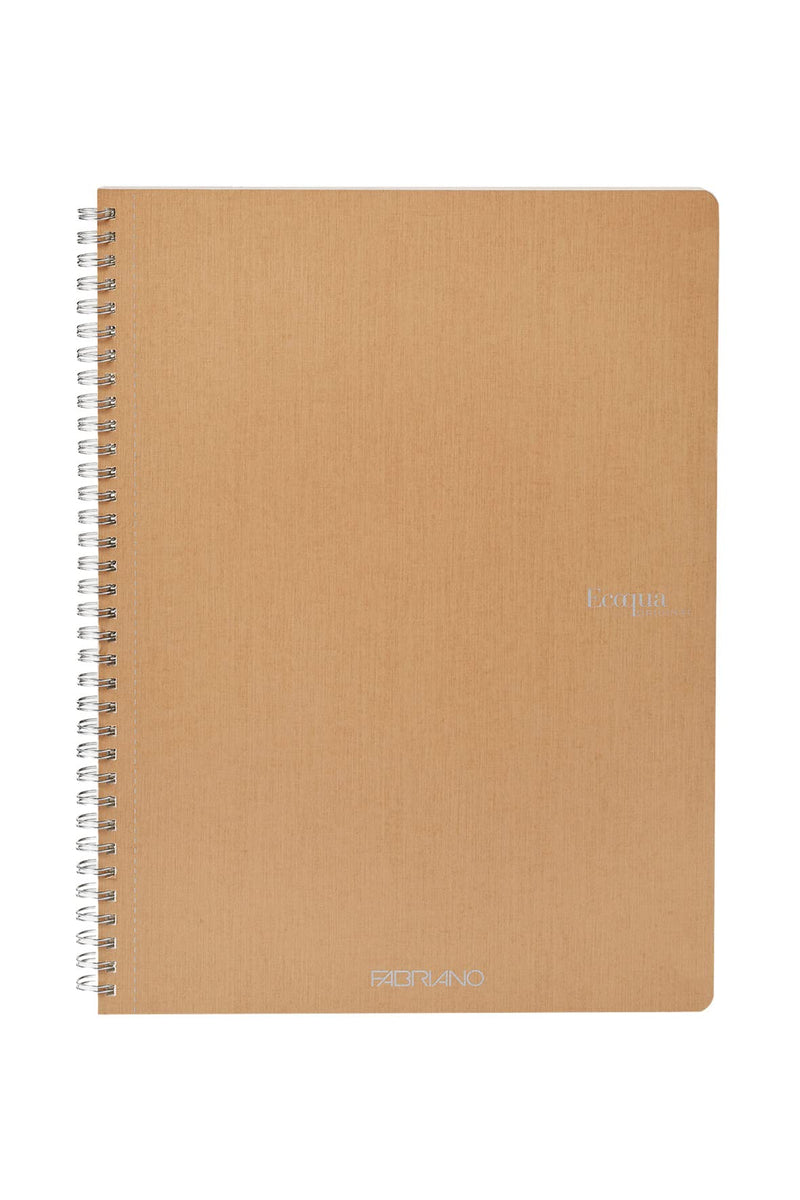 Fabriano Ecoqua Original Spiral-Bound Notebook, Brown