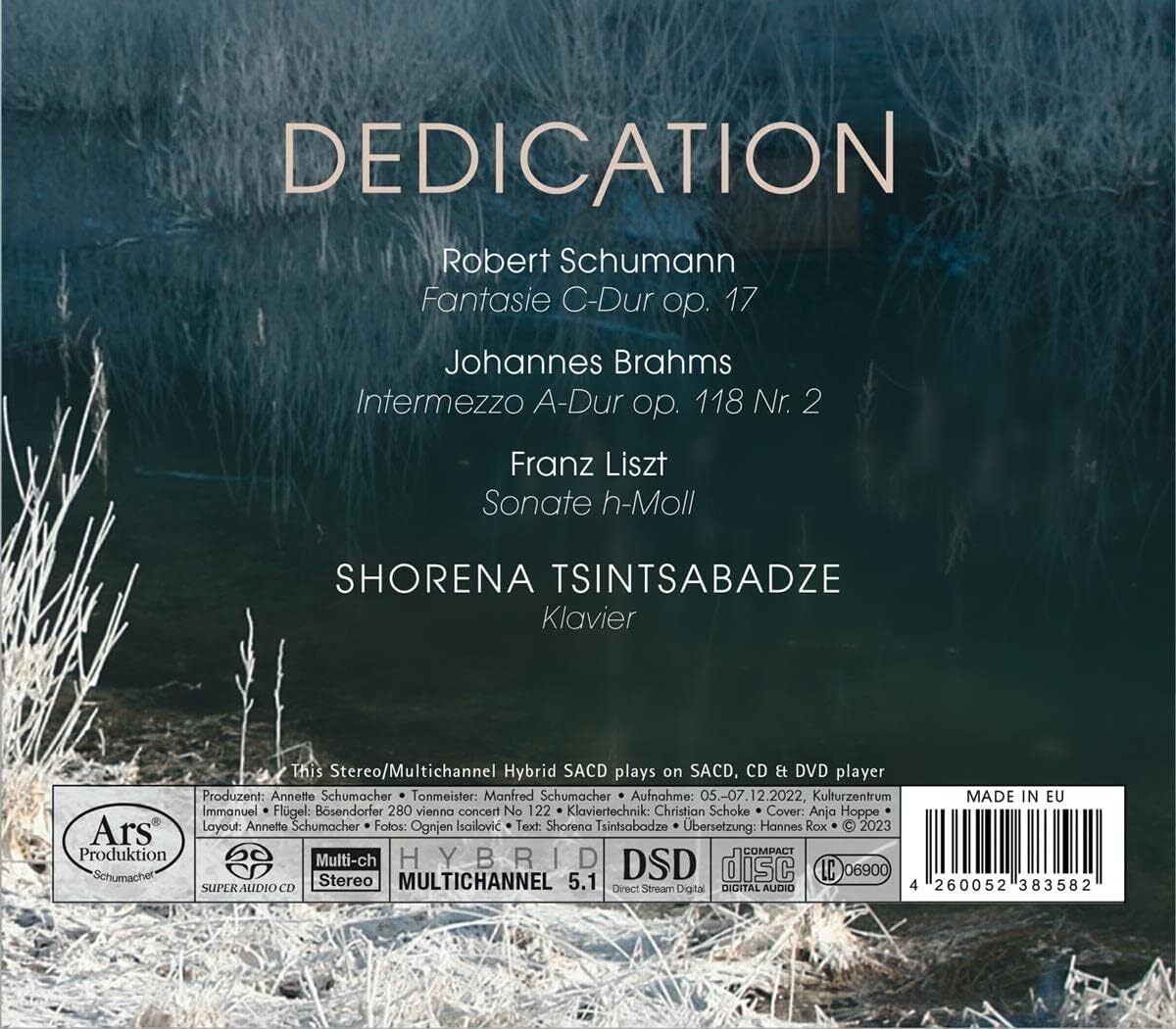 Schumann/Brahms/Liszt: Dedication