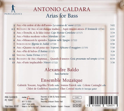 Antonio Caldara: Arias for Bass