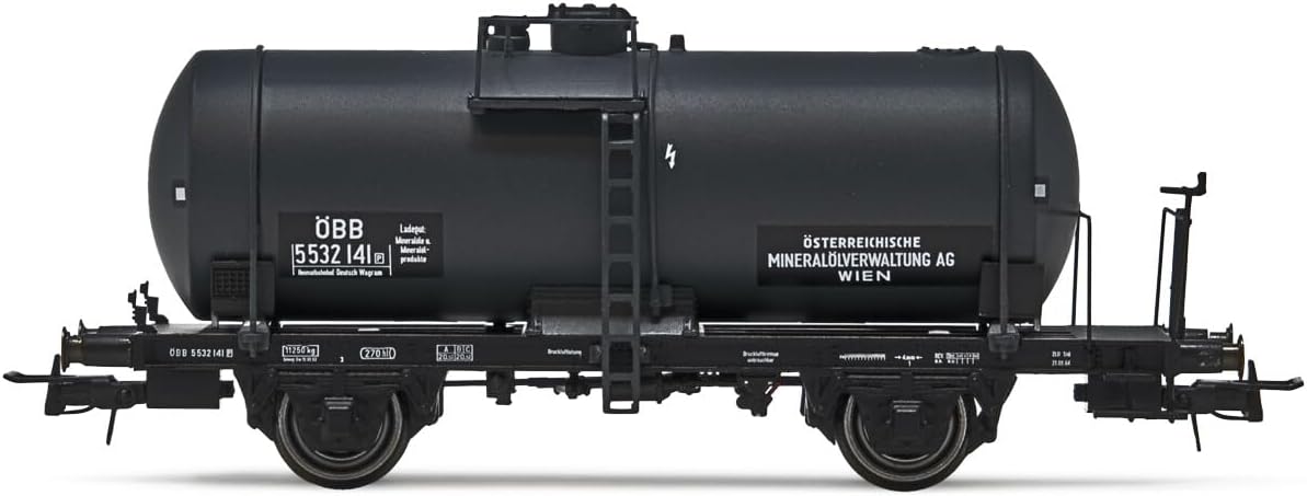 Rivarossi OBB (ex-FS) 2 Axle Tank Wagon OMV Dark Grey III HR6608, Various, 1:87 Scale HO Gauge