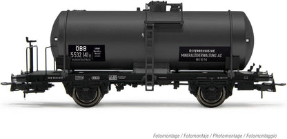 Rivarossi OBB (ex-FS) 2 Axle Tank Wagon OMV Dark Grey III HR6608, Various, 1:87 Scale HO Gauge