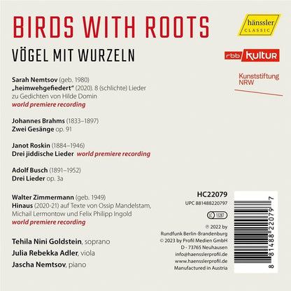 Birds With Roots: Songs for Voice, Viola & Piano