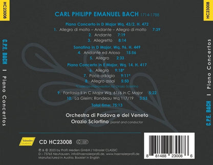 C.P.E. Bach: Piano Concertos & Other Works for Solo Piano