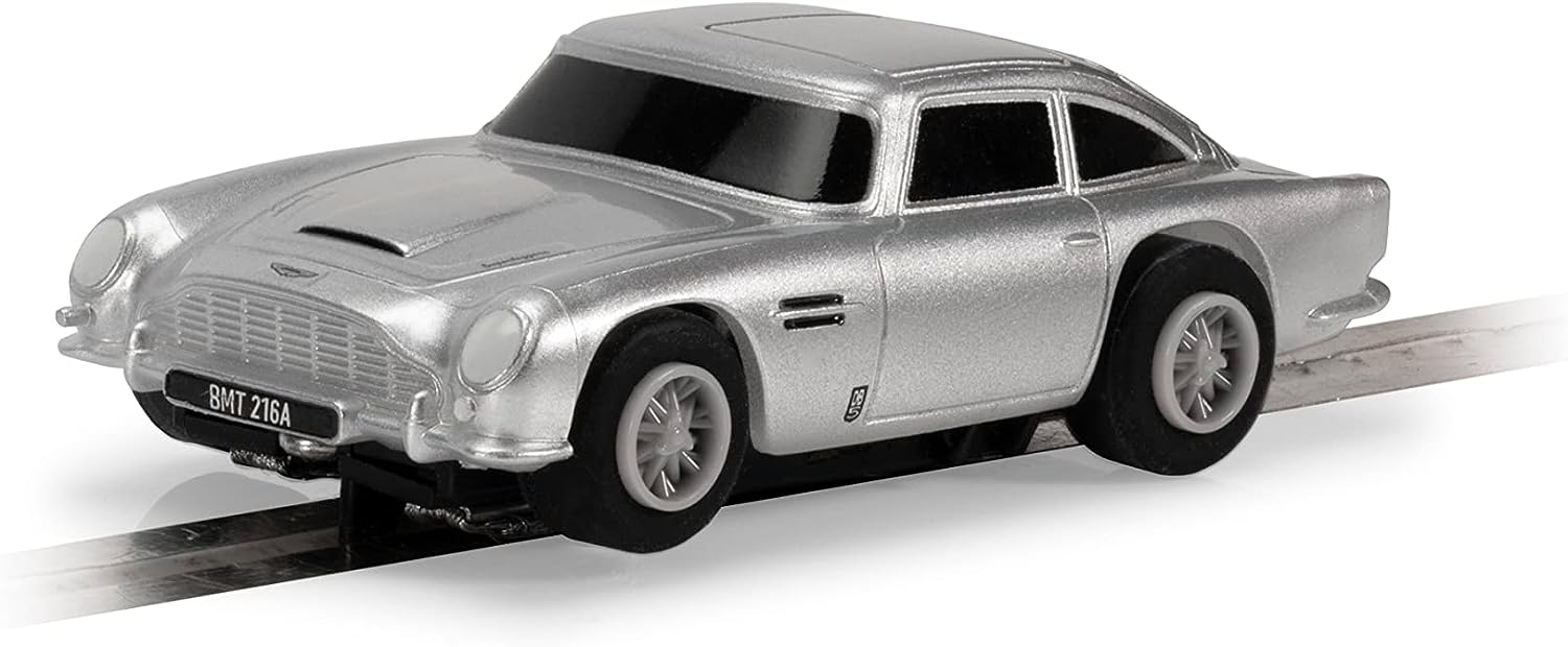 Scalextric Micro Autos – James Bond DB5 Goldfinger – Spielzeug-Slotauto für die Verwendung mit Mikro Rennstrecken oder Set, kleine Kinder-Geschenkideen für Jungen/Mädchen ab 4 Jahren