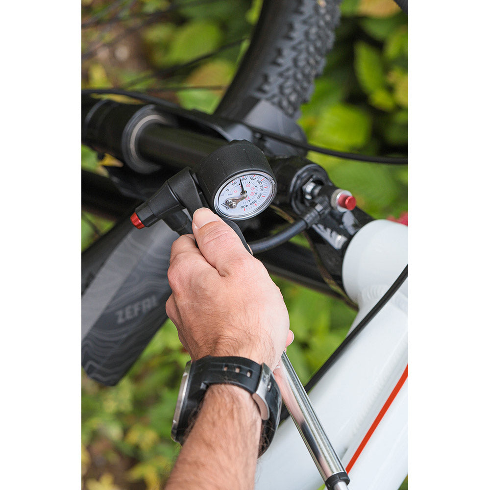 Zefal Z Shock MTB Shock Pump, Black/Silver, Universal