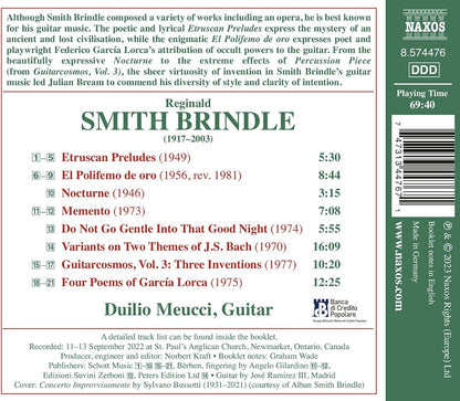Reginald Smith Brindle: Complete Works for Solo Guitar - Volume 1