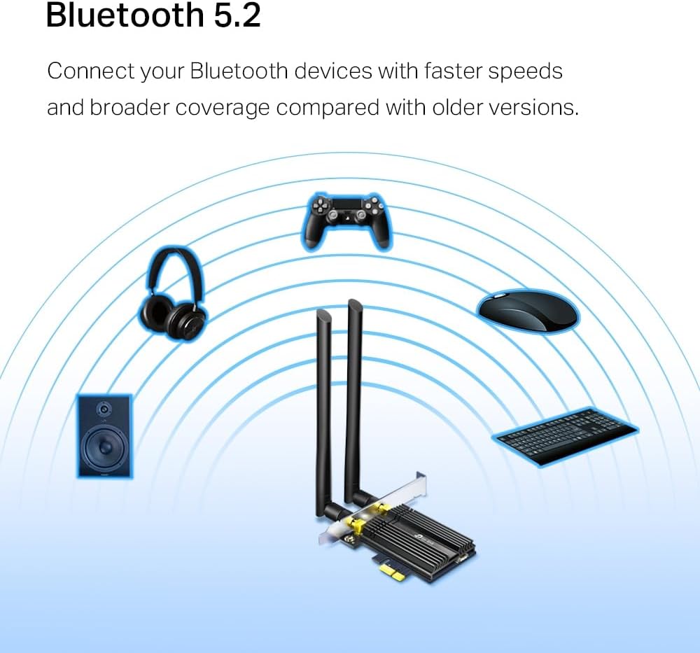 Carte Réseau PCI-Express WiFi 6/Bluetooth TP-Link compatible Archer TX50E (AX3000) AX3000 Wi-Fi 6