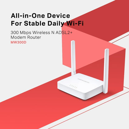 MERCUSYS MW300D MODEM ROUTER WIFI N300 ADSL 2+
