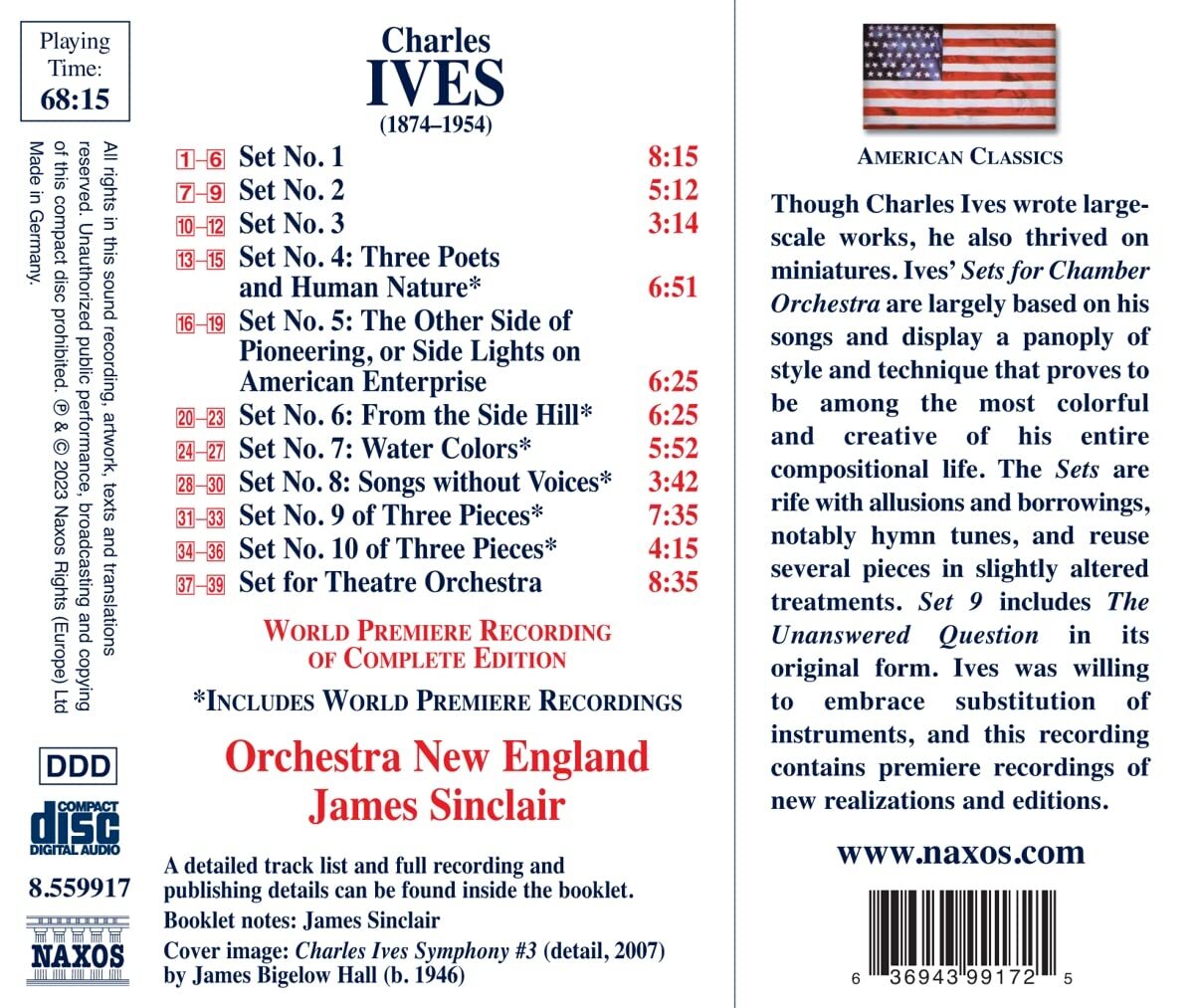 Charles Ives: Complete Sets for Chamber Orchestra