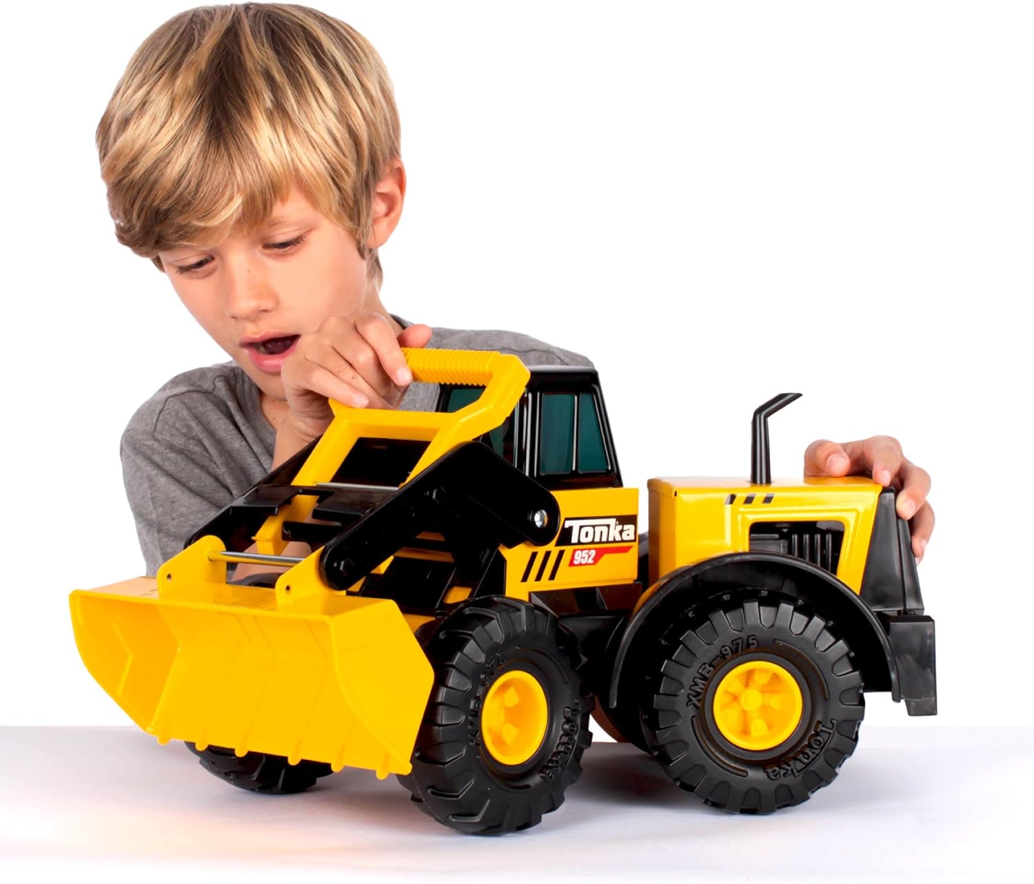 Tonka Steel Classics | Front Loader | Kids Construction Toys for Boys and Girls, Vehicle Toys for Creative Play, Motor Skill Development for Kids Ages 3+ | Basic Fun 06026