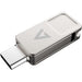 USB V7 64GB TYPE-C+USB 3.2GEN1 SILVER MEMORY