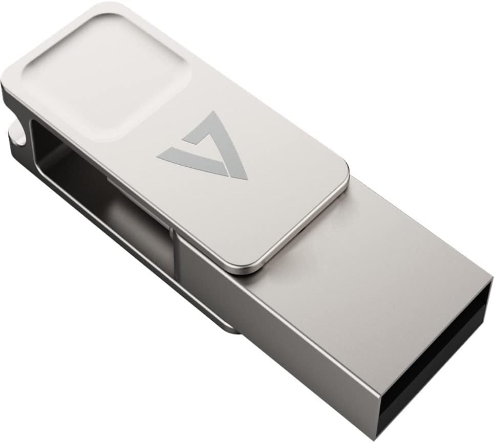USB V7 64GB TYPE-C+USB 3.2GEN1 SILVER MEMORY