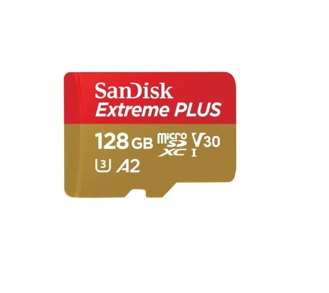SANDISK - CARDS EXTREME PLUS MICROSDXC 128GB+SD ADAPTER 200MB/S 90MB/S A2 C10 V3