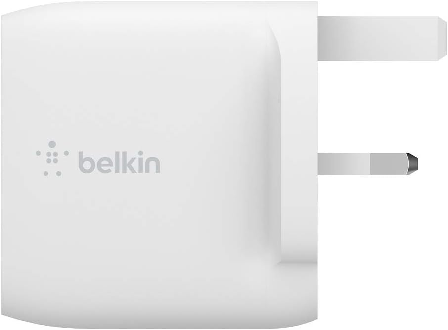 Belkin Boost Charge Dual USB-A Wall Charger 24W (For iPhone 14, iPhone 14 Plus, iPhone 14 Pro, iPhone 14 Pro Max, iPhone 13, iPhone 12, Samsung Galaxy S23, S23+, S22, Pixel and more