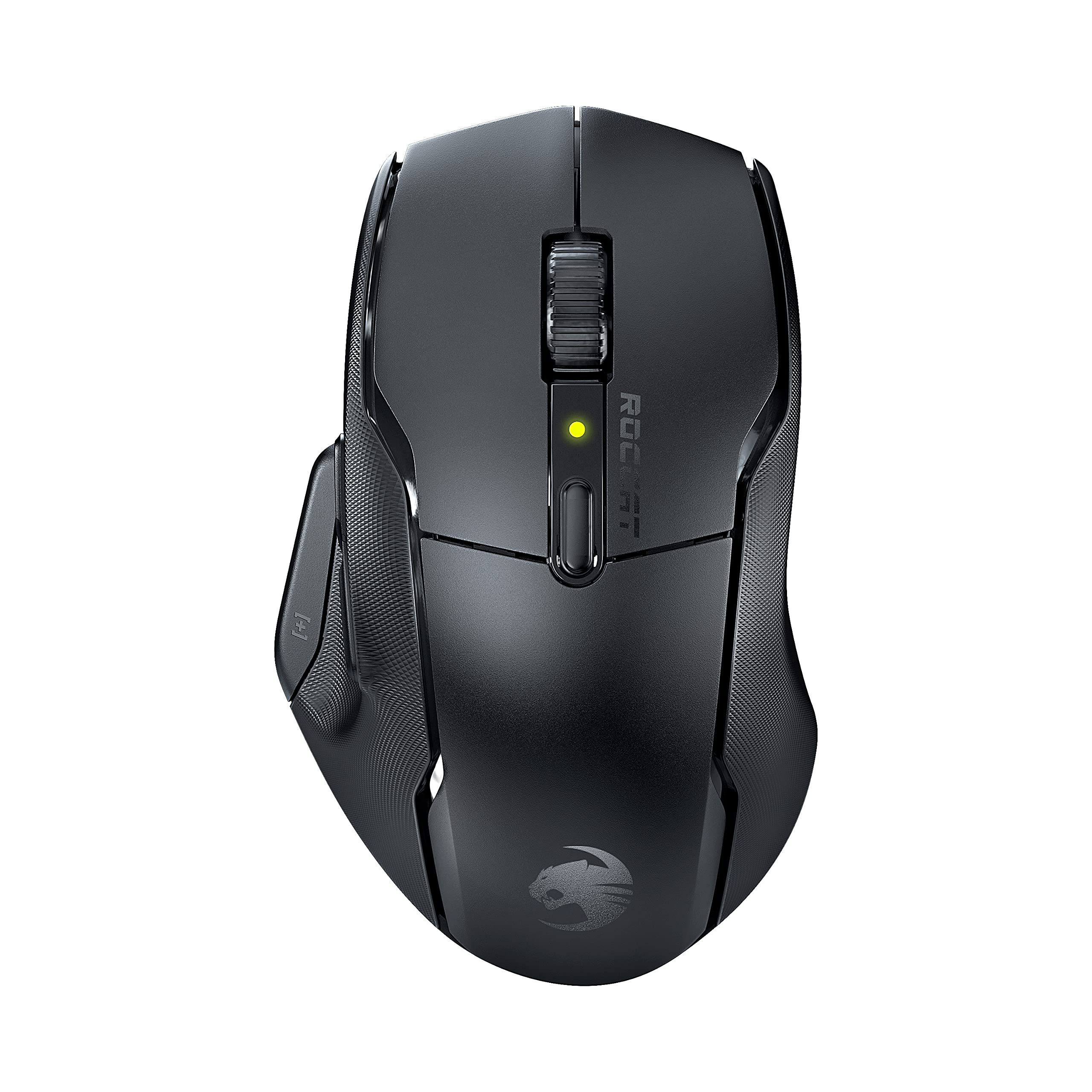 Roccat Kone Air - Wireless Gaming Mouse With 800-hour Battery Life, 19K DPI Optical Sensor, Double-Injected Rubber Side Grips, Programmable Button Design & Titan Switches, Black, ROC-11-450-02 Kone Air Black Black