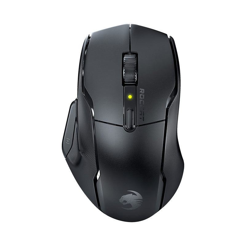 Roccat Kone Air - Wireless Gaming Mouse With 800-hour Battery Life, 19K DPI Optical Sensor, Double-Injected Rubber Side Grips, Programmable Button Design & Titan Switches, Black, ROC-11-450-02 Kone Air Black Black