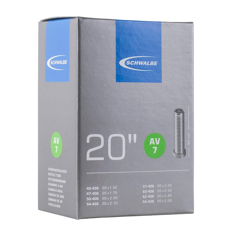 Schwalbe AV7 20 x 1.5 - 2.50 Inch Inner Tube with Schrader Valve