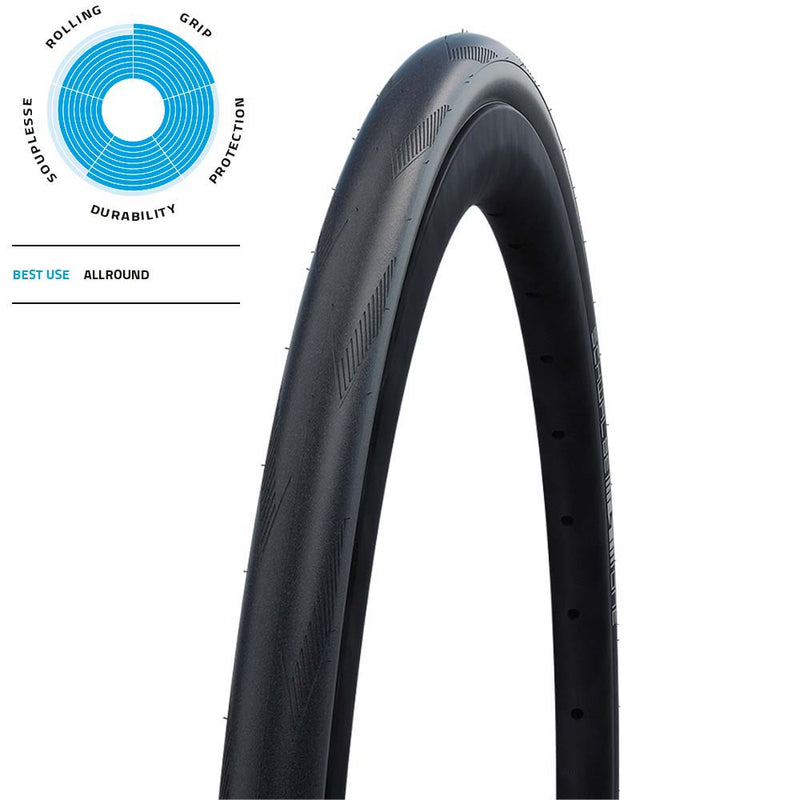 Schwalbe One Performance Raceguard Microskin TLE Folding Tyre, Black, 32-622 (700x32C