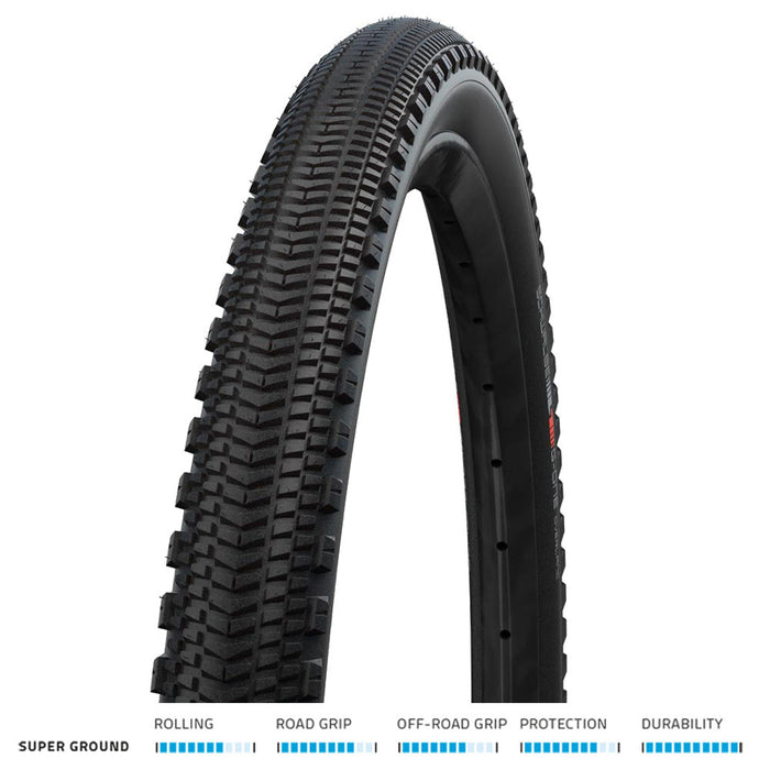 Schwalbe G-One Overland Evo Folding Tyre // 50-622 (28 x 2.00 Inches) Super Ground