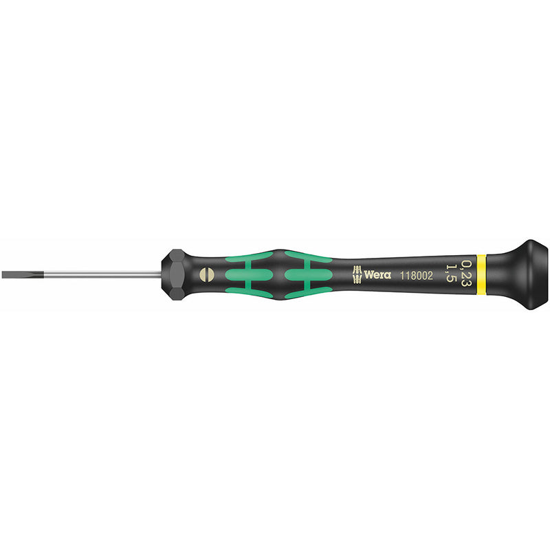 Wera 2035 Elektroniker-Schlitzschraubendreher, 0,40 x 2,5 x 80 mm, 05118008001