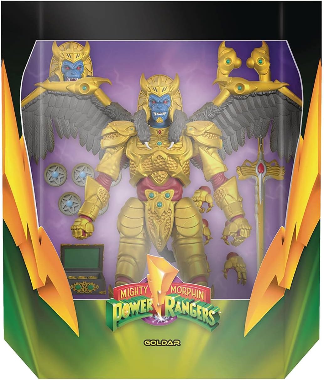 SUPER7 Mighty Morphin Power Rangers figurine Ultimates Goldar 20 cm