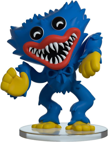 You Tooz Huggy Wuggy YouTooz Figure, 4.4'' Vinyl Toys from Poppy Playtime Collection, Collectible Huggy Wuggy Vinyl Figure, Black, blue, green
