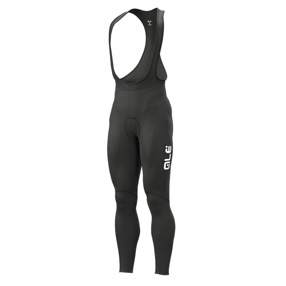 Alé Clothing Winter Solid Bibtights Black/White XS