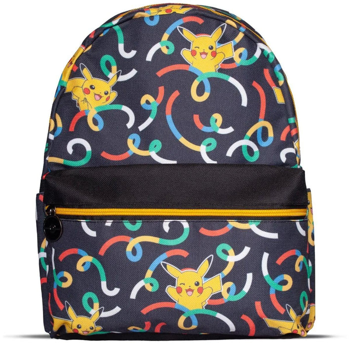 Pokemon Pikachu Sublimation All-Over Print Mini Backpack, Black (Mp045500pok