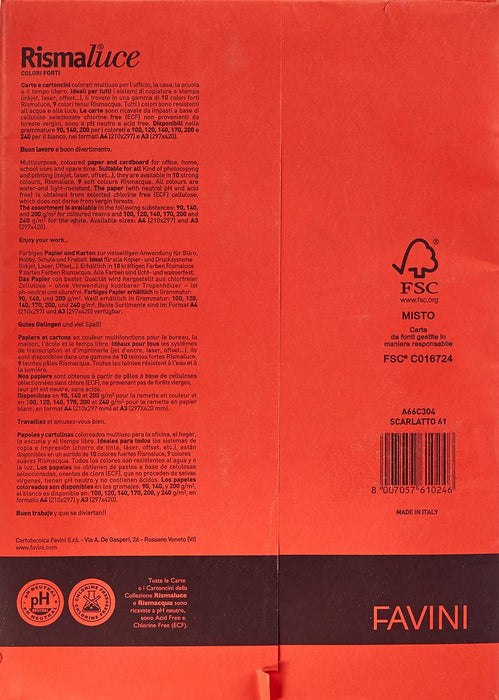 FAVINI A66 °C304 Paper Inkjet red