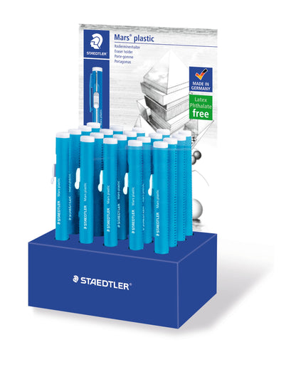 Staedtler Mars Plastic Eraser Holder for Graphite in Display Box (Set of 20