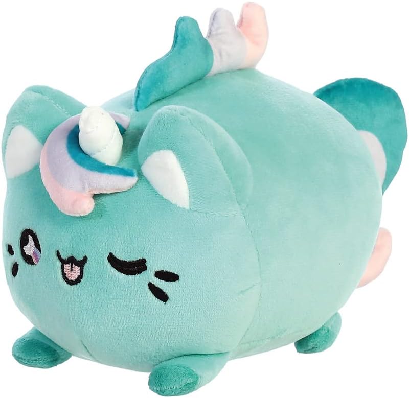 AURORA, 14290, Tasty Peach Moon Blossom Meowchi, 7In, Eco-friendly soft toy, Aqua