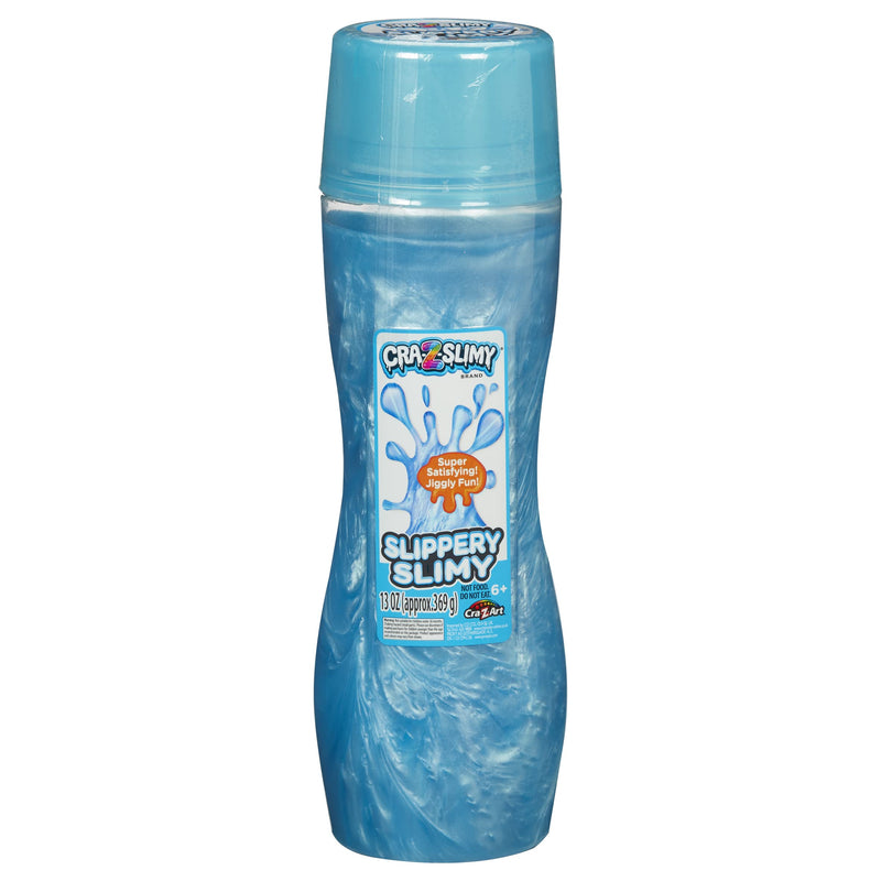 Cra-Z-Slimy Slippery Slime 13oz tube of liquid slime in reusable tube container Liquid texture slime Pre made slime, 79551