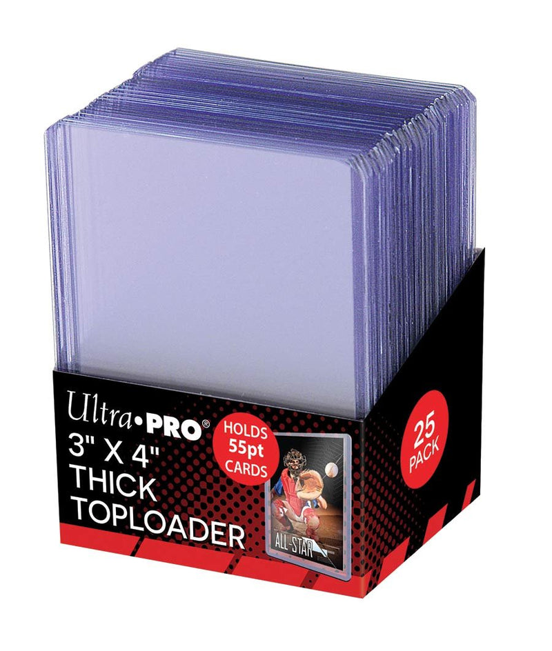 Ultra Pro 81181 3 x 4-Inch Toploaders Thick Clear Regular Card Game (25-Piece