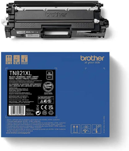 Brother TN-821XLBK Toner Cartridge - Black for HL-L9430CDN, HL-L9470CDN, HL-L9470CDNT, HL-L9470CDNTT