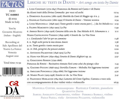 Liriche Su Testi Di Dante