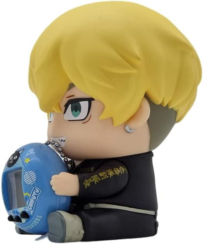 TAMAGOTCHI Bandai Tokyo Revengers Chifuyu Version With Hugmy Figure | 4cm Virtual Pet Based On Tokyo Revengers Manga And Anime With Collectable Chifuyu Hugmy Anime Merch | 90s Kids Toys Chifuyu With Hugmy